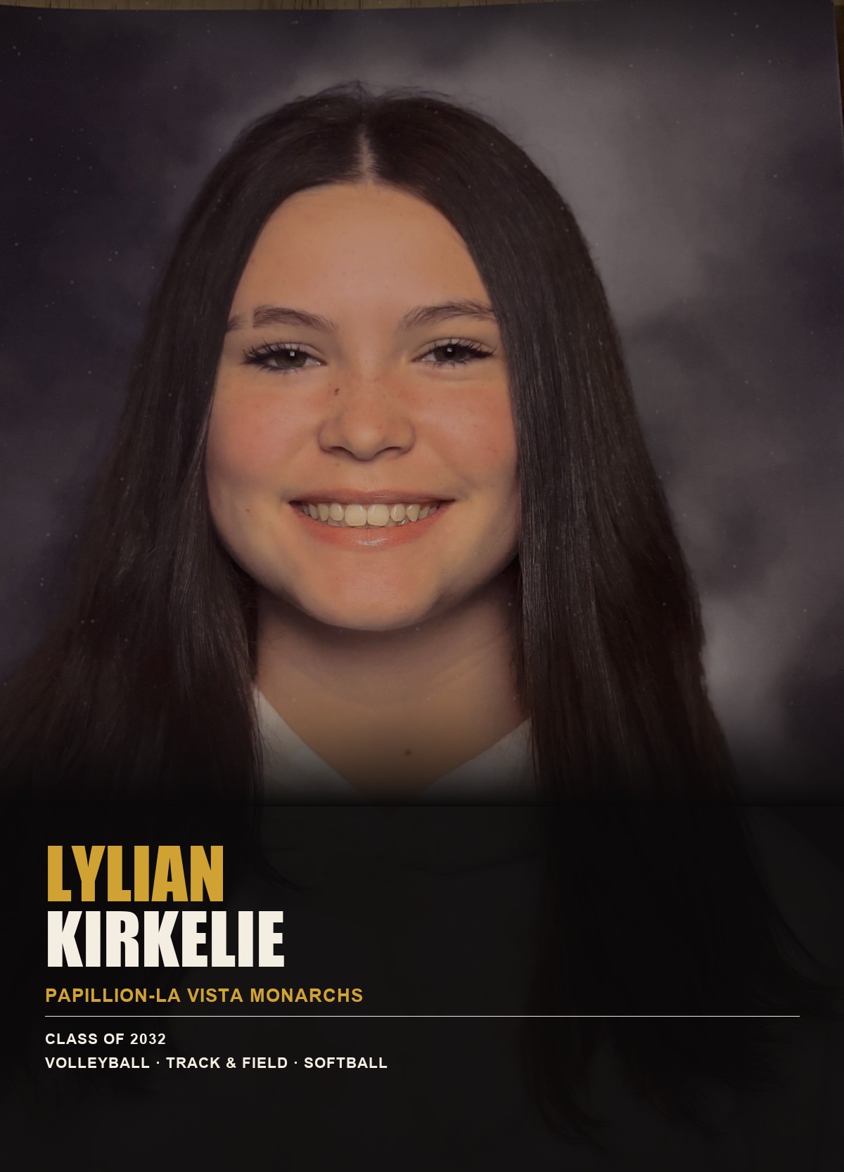 Lylian "Lilly" Kirkelie, Papillion-La Vista Monarchs, Class of 2032